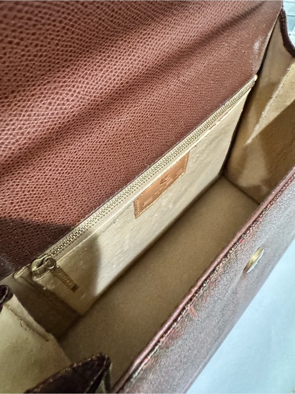 Etro Paisley Top-Handle Bag in Brown and Red Tones - Picture 8 of 16